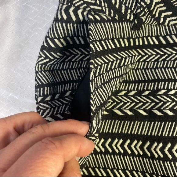 Maeve Black & White Geometric Button-Front Skirt – Anthropologie Boho Chic - Picture 8 of 12